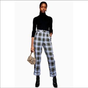 PLAID FEMALE TROUSERS